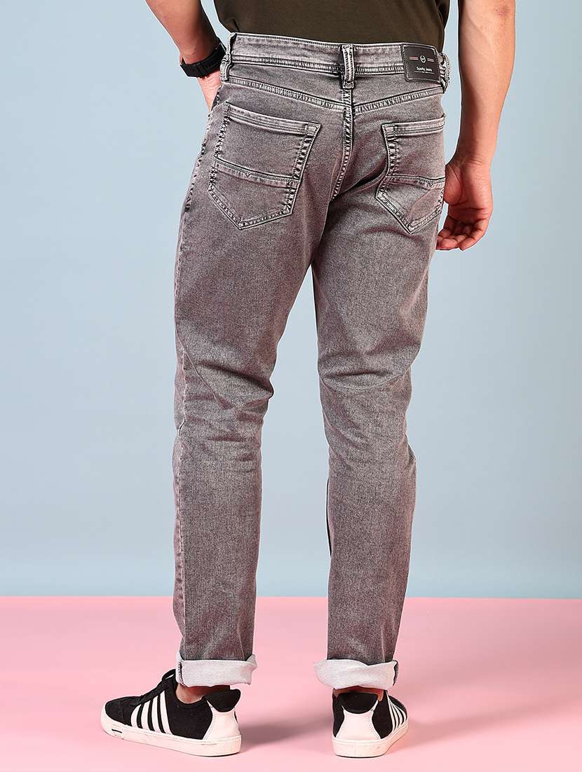 men solid mid rise slim fit jean - 21765771 -  Standard Image - 3