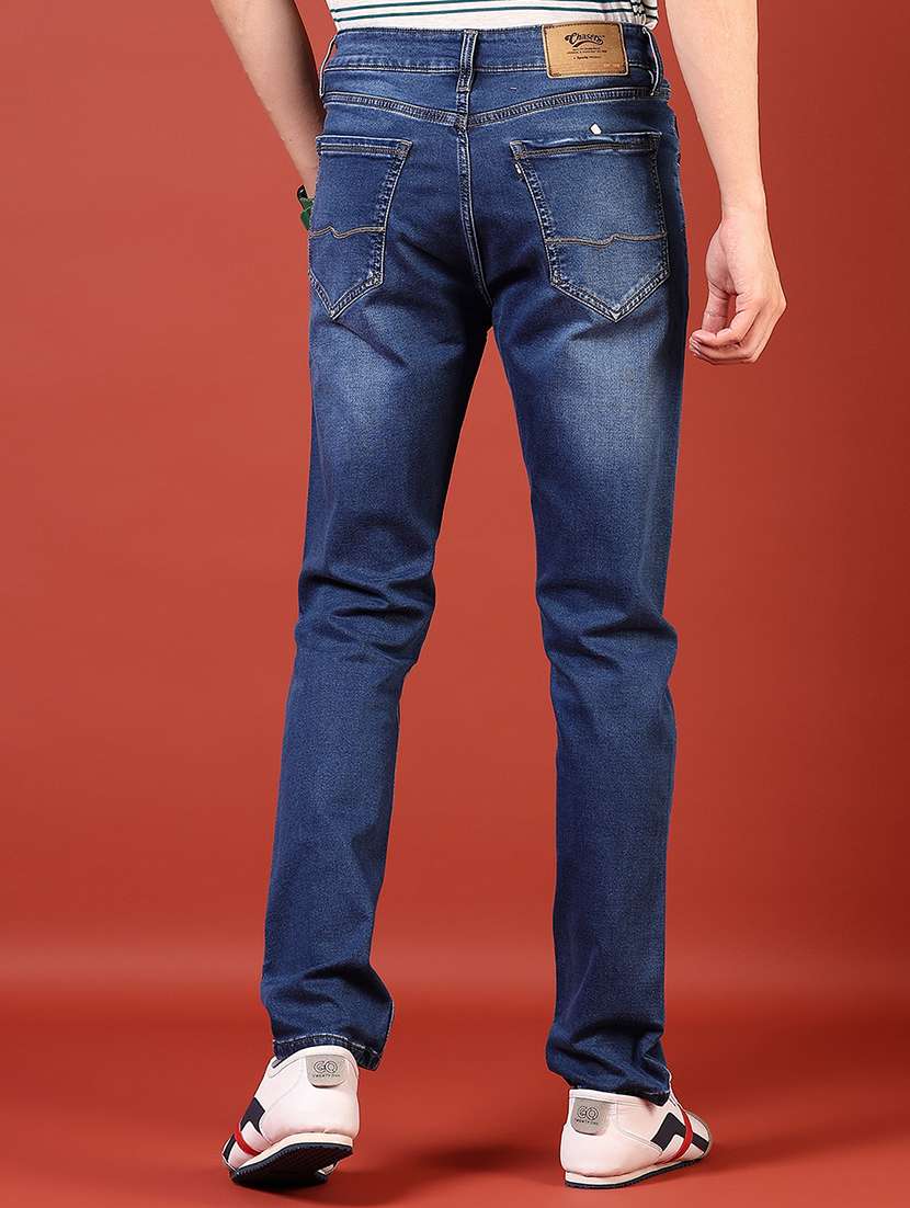 men solid mid rise slim fit jean - 21765774 -  Standard Image - 3