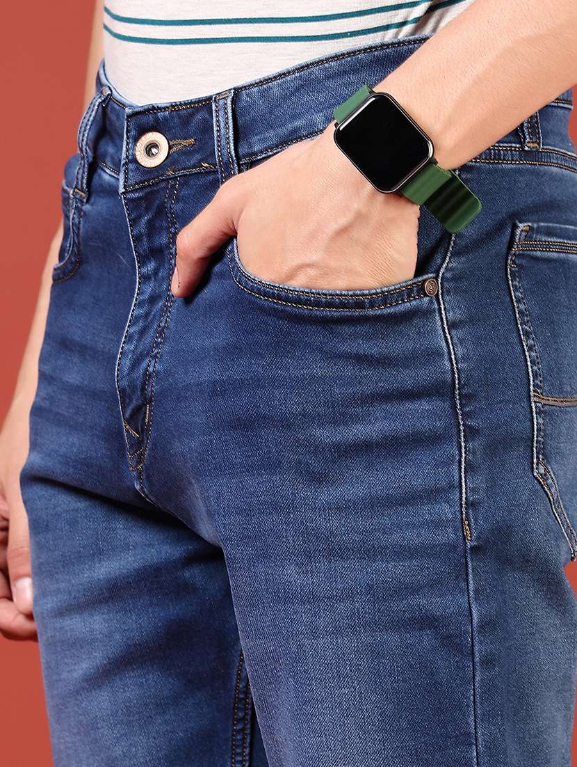 men solid mid rise slim fit jean - 21765774 -  Standard Image - 5