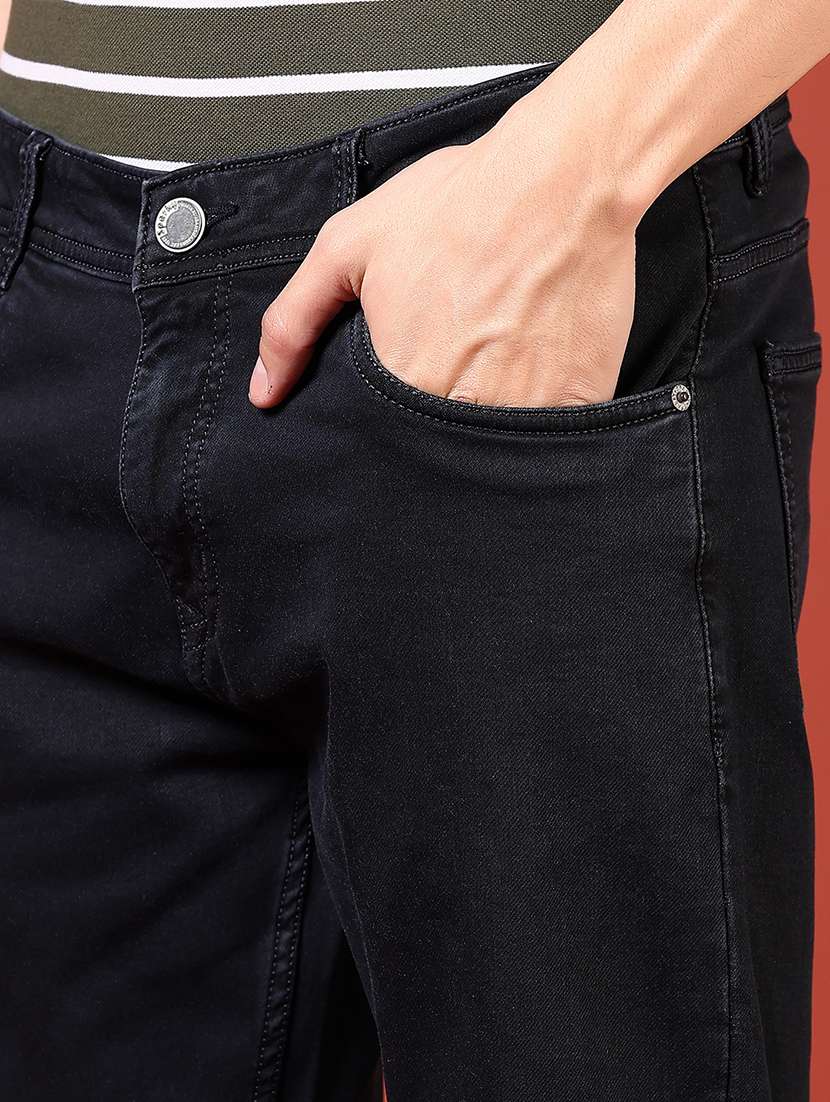 men solid mid rise slim fit jean - 21765792 -  Standard Image - 5