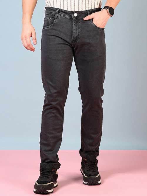men solid mid rise slim fit jean - 21765794 -  Standard Image - 0