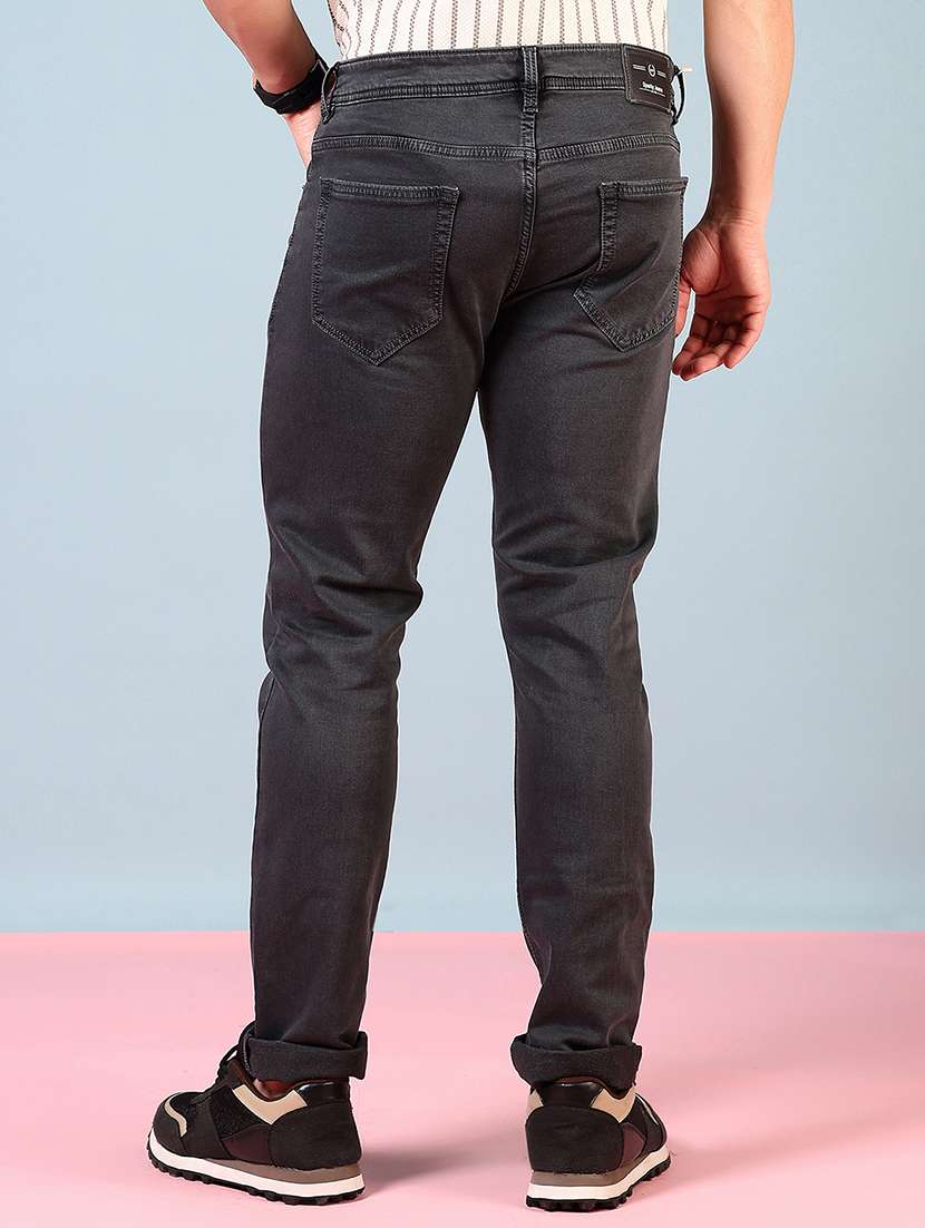 men solid mid rise slim fit jean - 21765794 -  Standard Image - 3