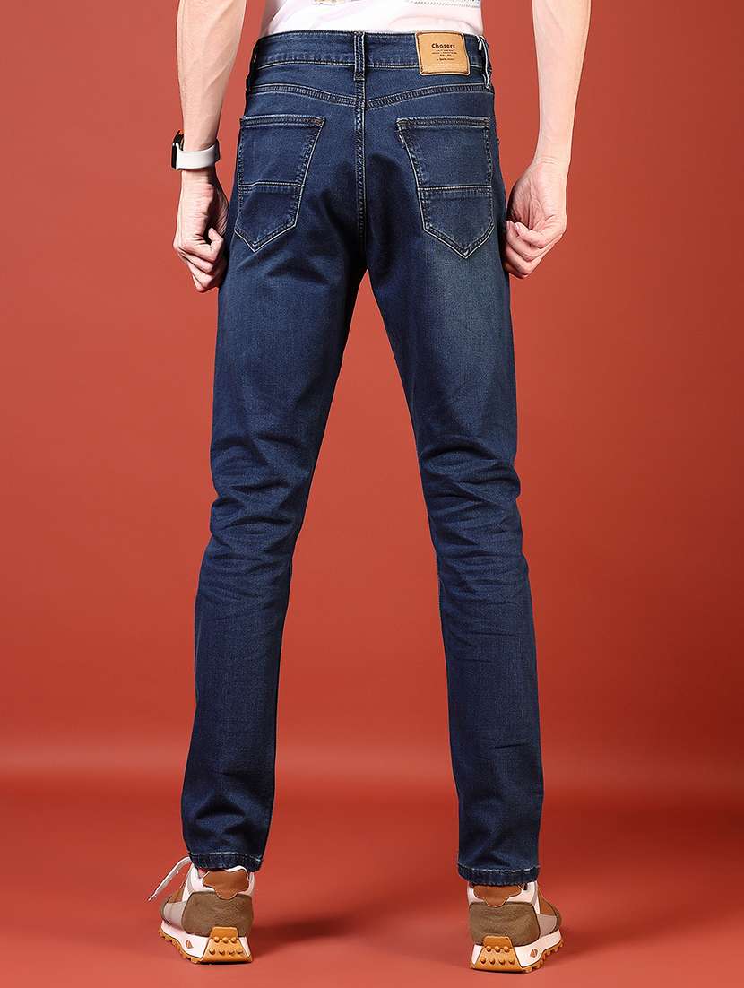 men solid mid rise slim fit jean - 21765797 -  Standard Image - 3