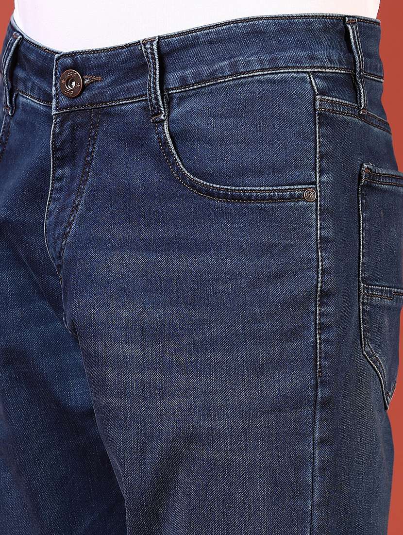 men solid mid rise slim fit jean - 21765797 -  Standard Image - 5