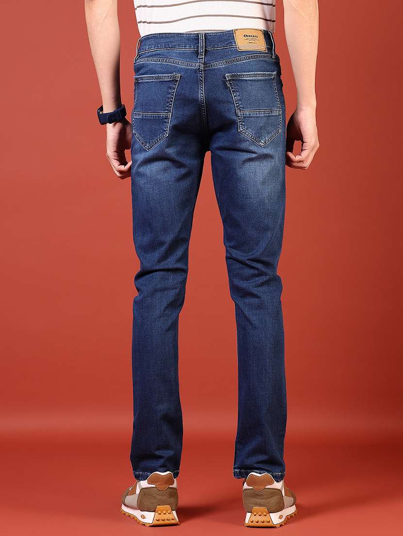 men solid mid rise slim fit jean - 21765798 -  Standard Image - 3
