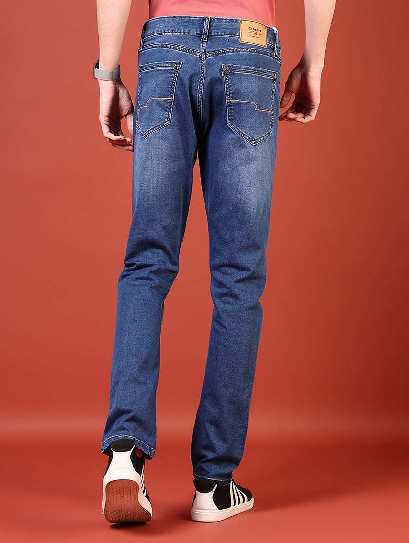 men solid mid rise slim fit jean - 21765803 -  Standard Image - 3