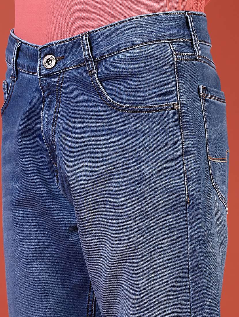 men solid mid rise slim fit jean - 21765803 -  Standard Image - 5