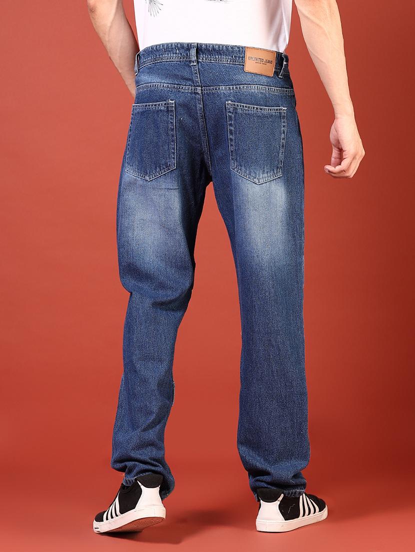 men solid mid rise relaxed fit jean - 21765815 - Standard Image - 3