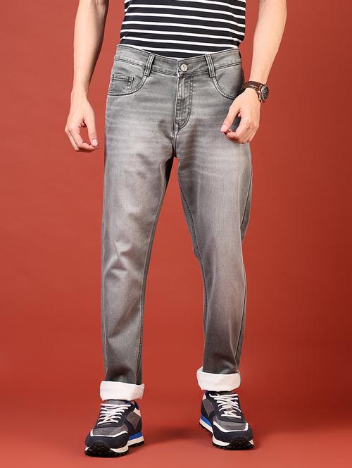 men solid mid rise relaxed fit jean - 21765822 - Standard Image - 0