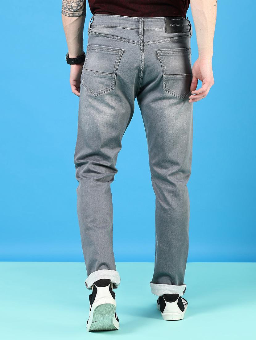 men solid mid rise relaxed fit jean - 21765823 - Standard Image - 3