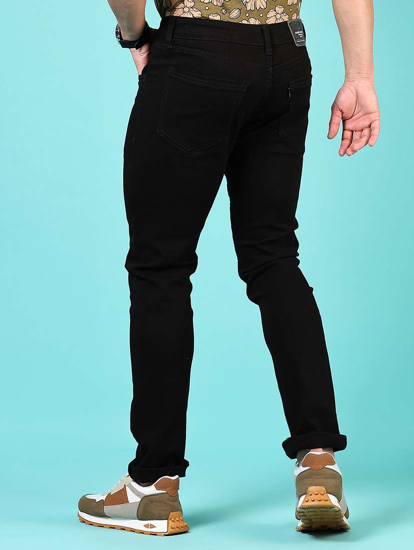 men solid mid rise slim fit jean - 21765825 -  Standard Image - 3