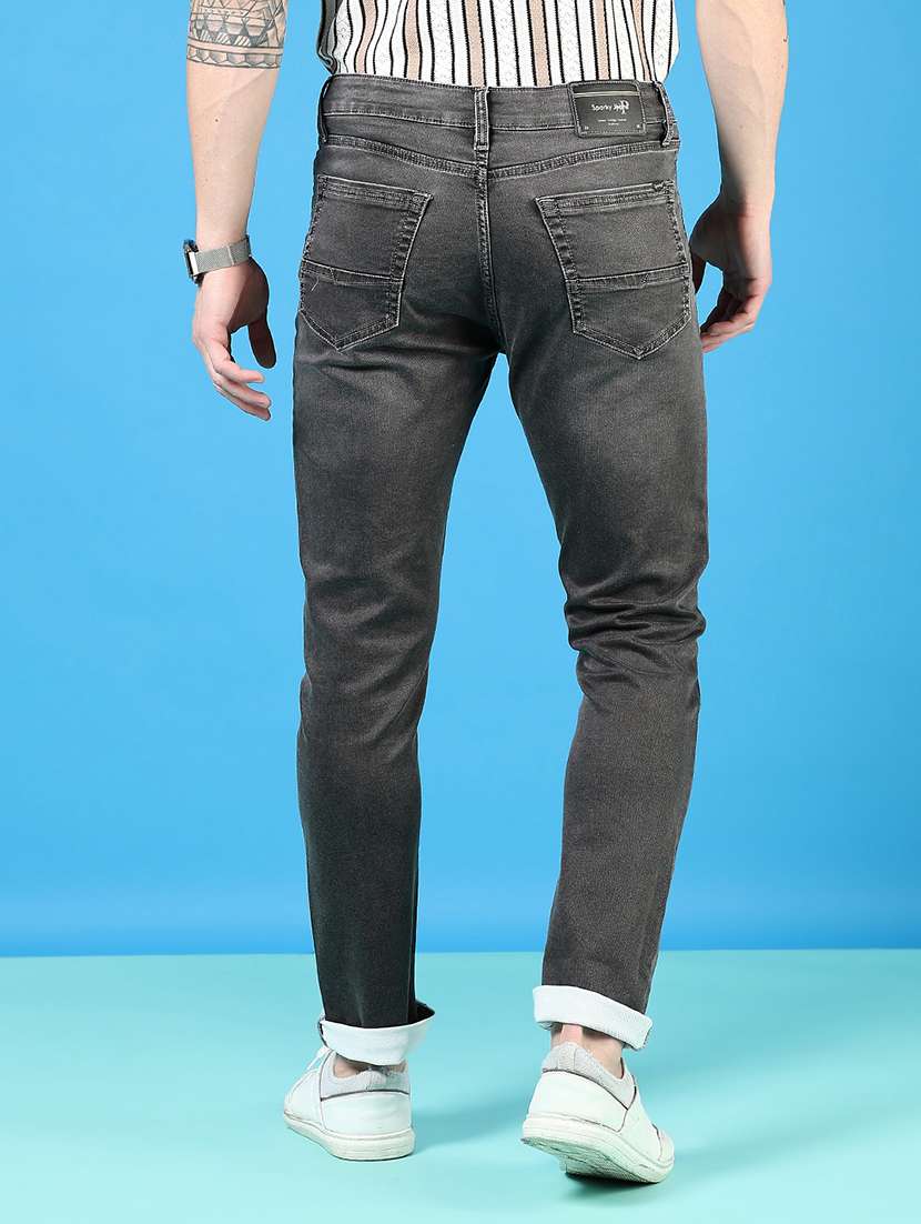 men solid mid rise slim fit jean - 21765826 -  Standard Image - 3