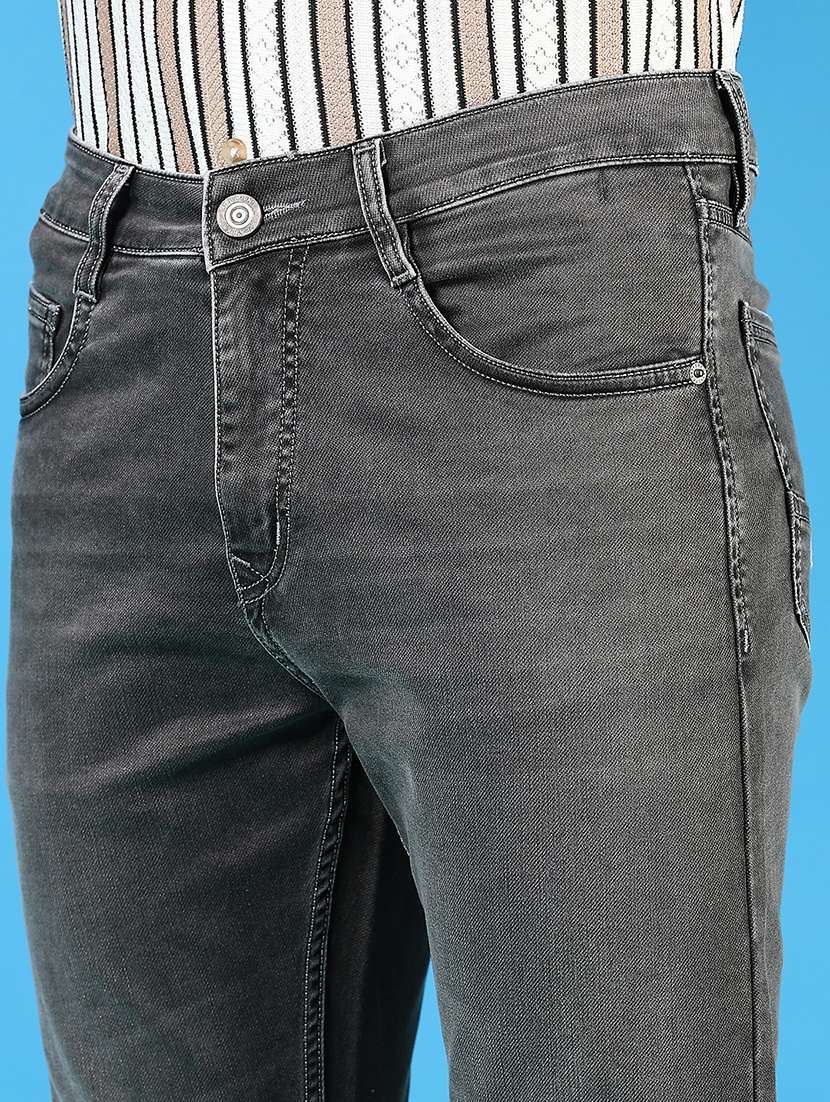 men solid mid rise slim fit jean - 21765826 -  Standard Image - 5