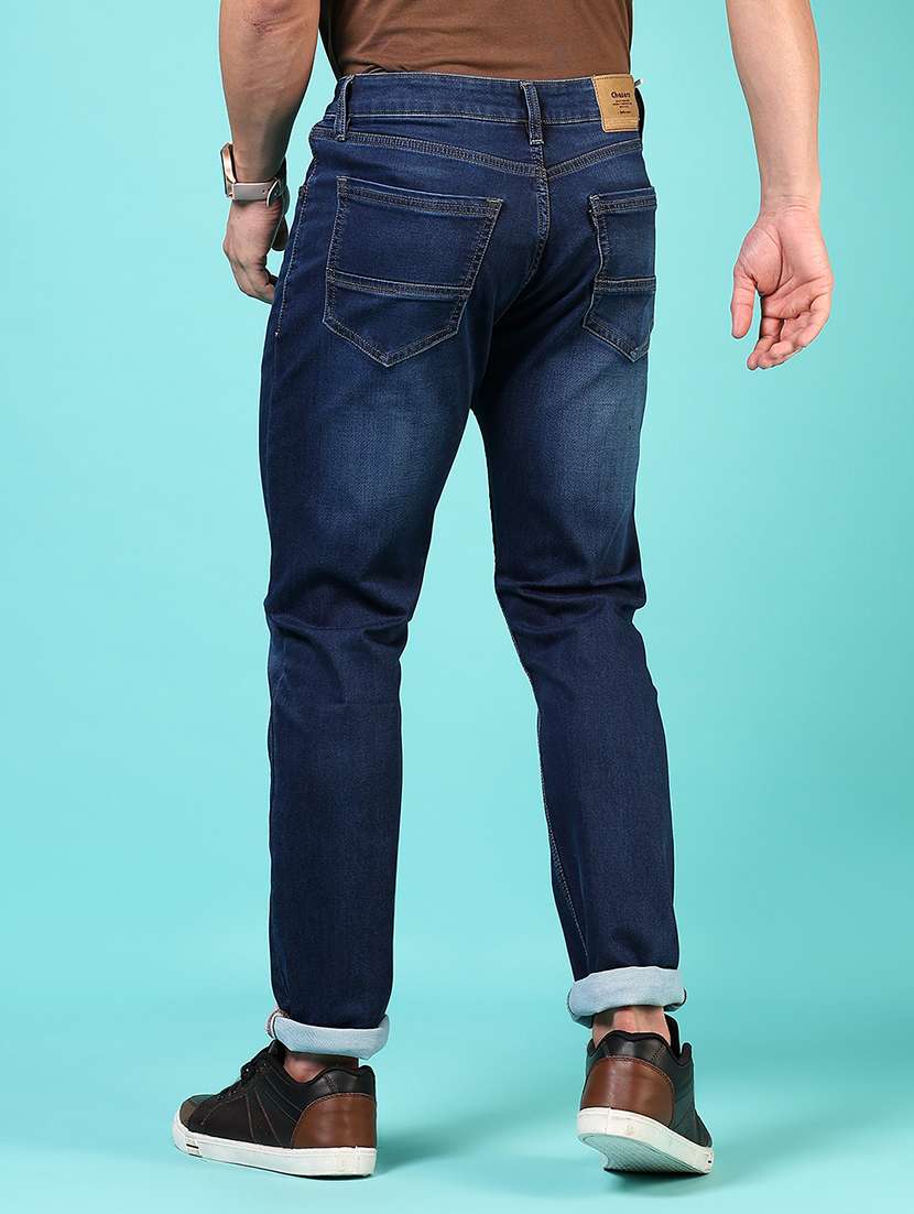 men solid mid rise slim fit jean - 21765833 -  Standard Image - 3