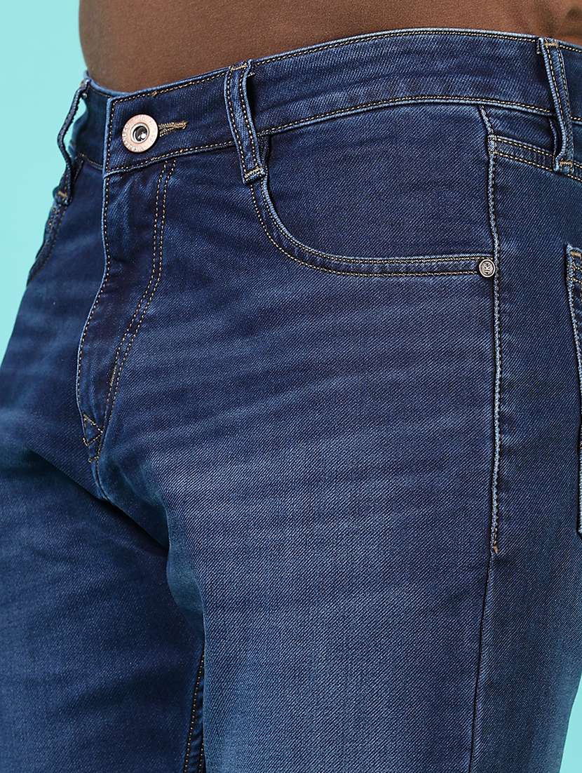 men solid mid rise slim fit jean - 21765833 -  Standard Image - 5