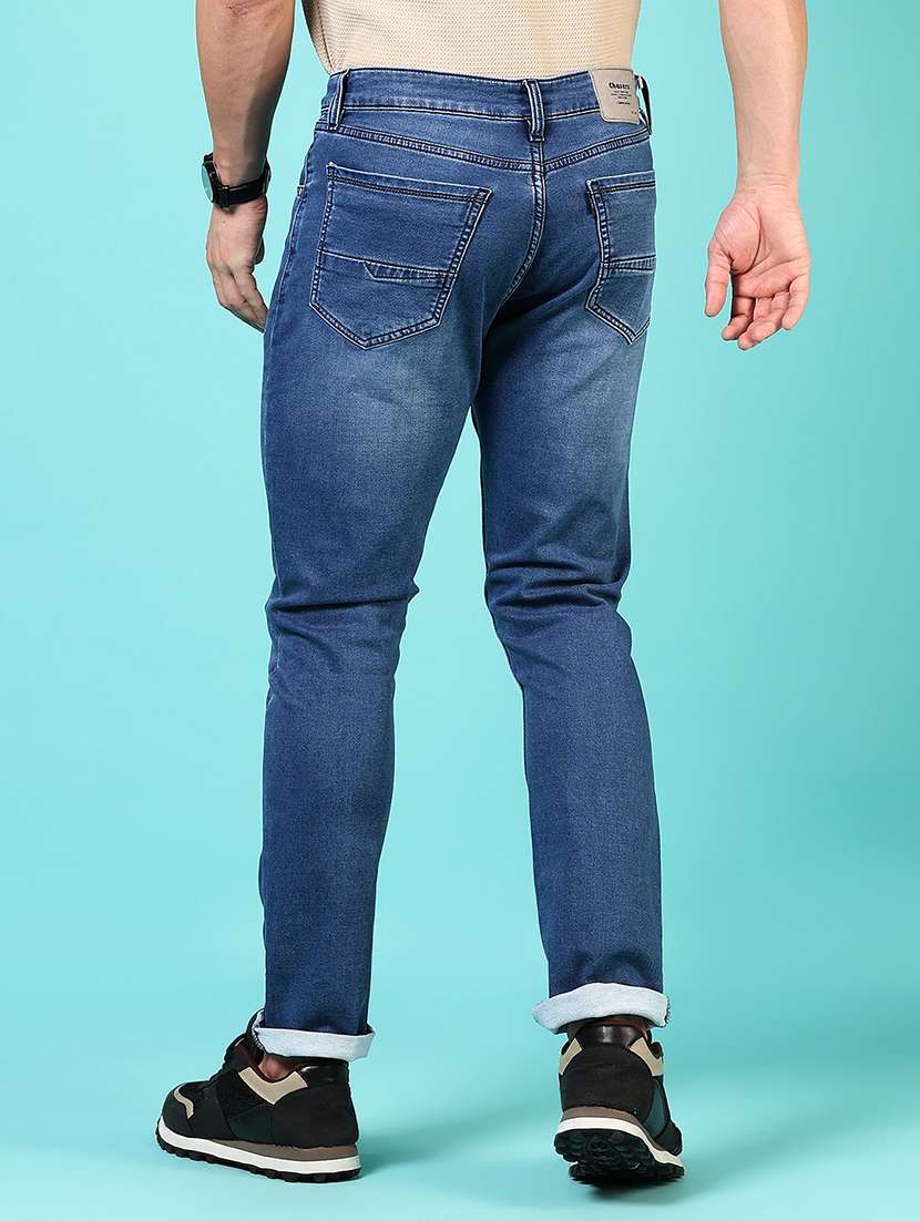 men solid mid rise slim fit jean - 21765834 -  Standard Image - 3