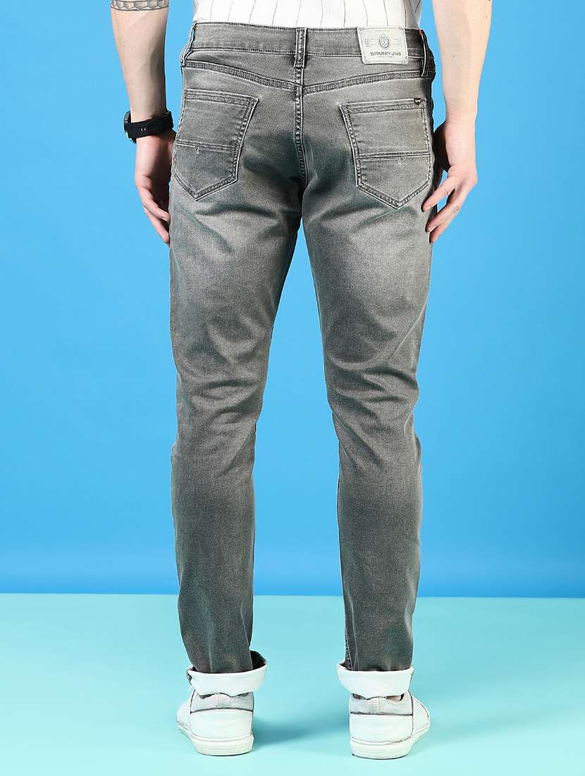 men solid mid rise slim fit jean - 21765836 -  Standard Image - 3