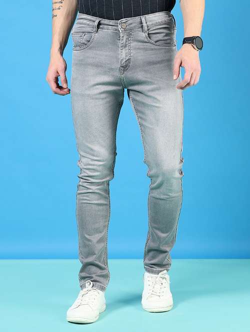 men solid mid rise slim fit jean - 21765838 -  Standard Image - 0