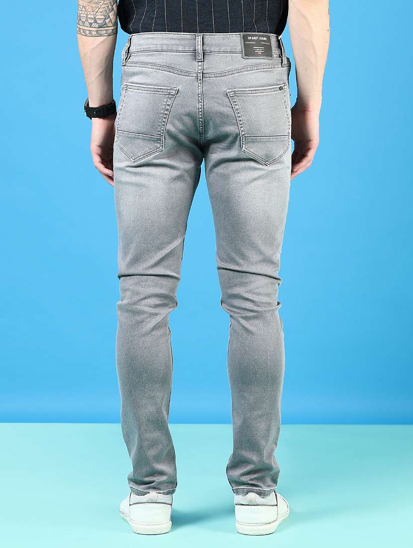 men solid mid rise slim fit jean - 21765838 - Standard Image - 3