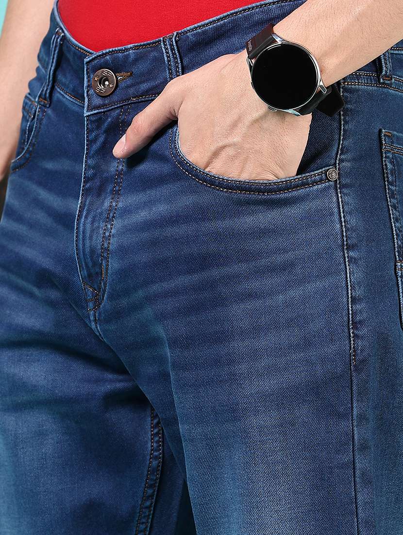 men solid mid rise relaxed fit jean - 21765843 - Standard Image - 5