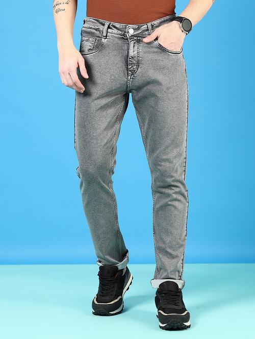 men solid mid rise slim fit jean - 21765852 -  Standard Image - 0