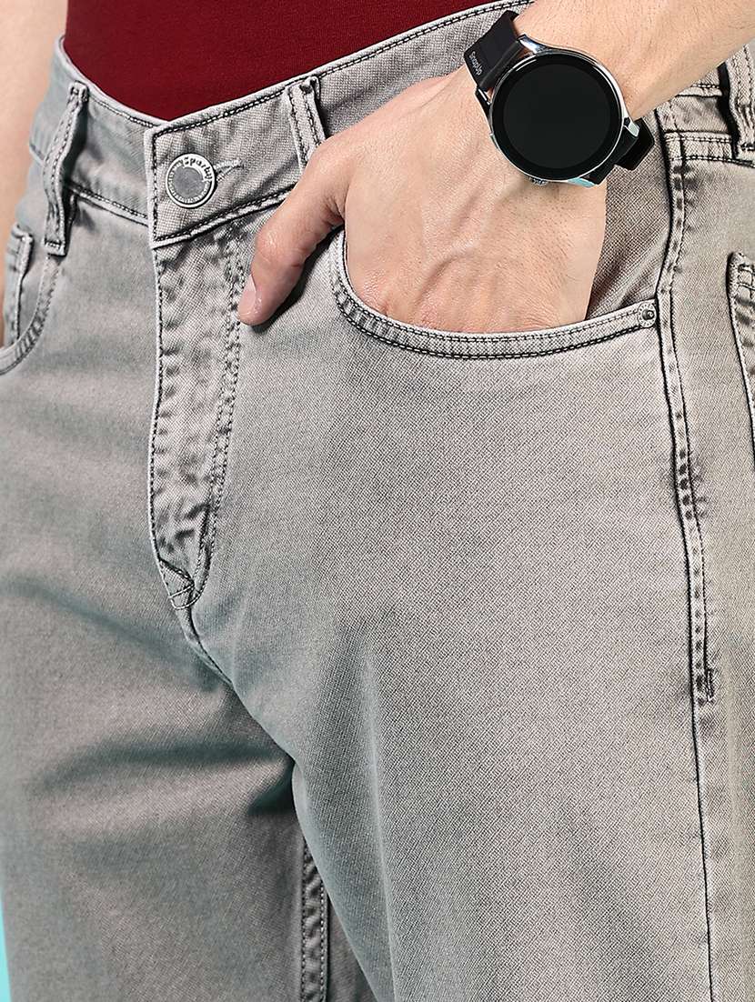 men solid mid rise relaxed fit jean - 21765857 - Standard Image - 5