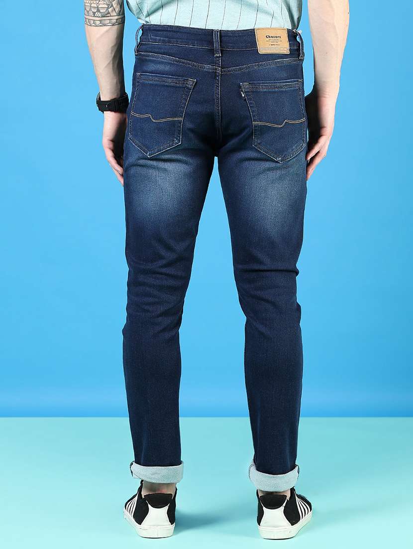 men solid mid rise slim fit jean - 21765858 -  Standard Image - 3