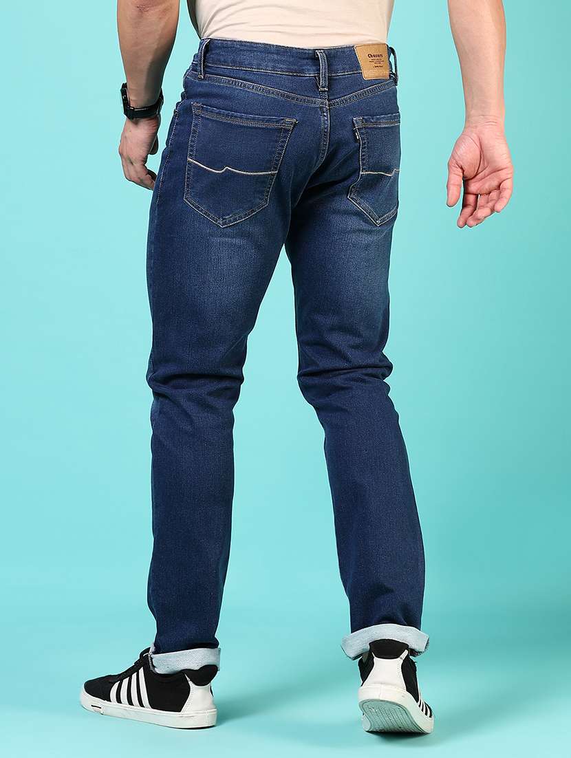 men solid mid rise slim fit jean - 21765861 - Standard Image - 3
