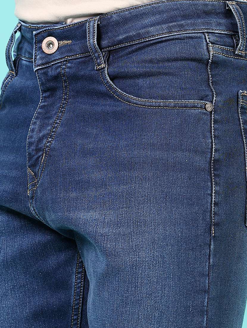 men solid mid rise slim fit jean - 21765861 - Standard Image - 5