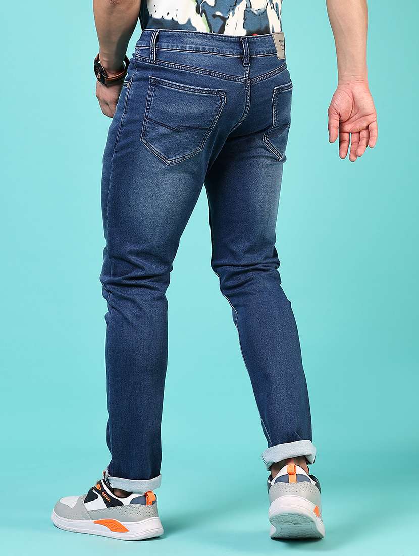 men solid mid rise slim fit jean - 21765869 -  Standard Image - 3