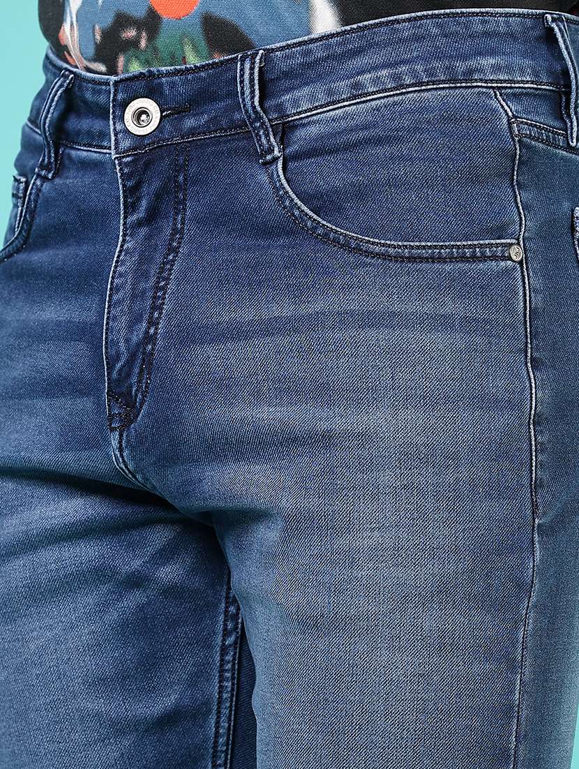men solid mid rise slim fit jean - 21765869 -  Standard Image - 5
