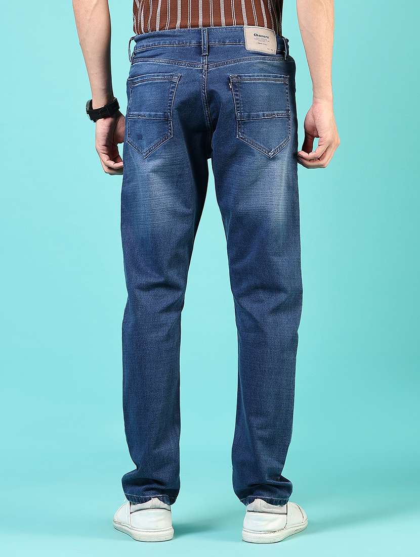 men solid mid rise relaxed fit jean - 21765874 - Standard Image - 3