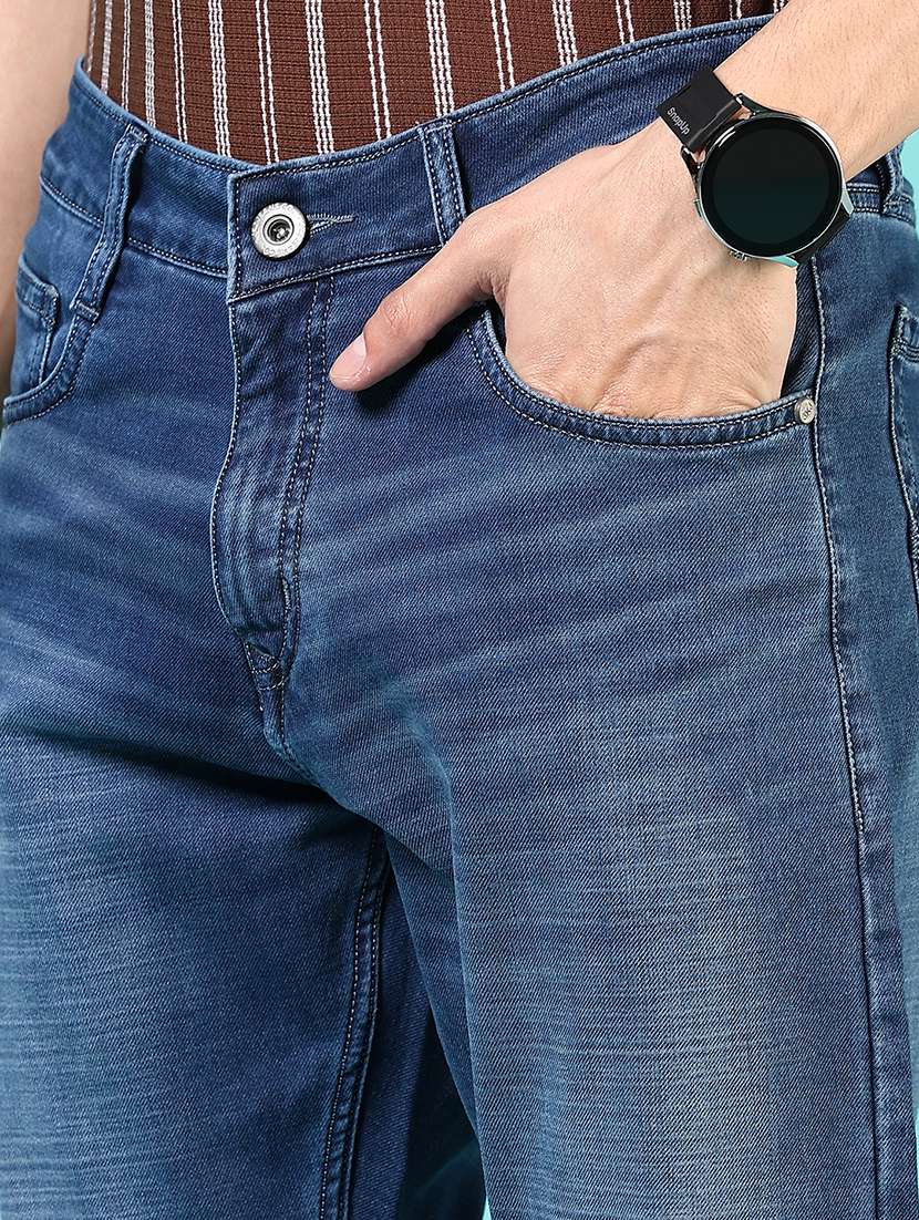 men solid mid rise relaxed fit jean - 21765874 - Standard Image - 5