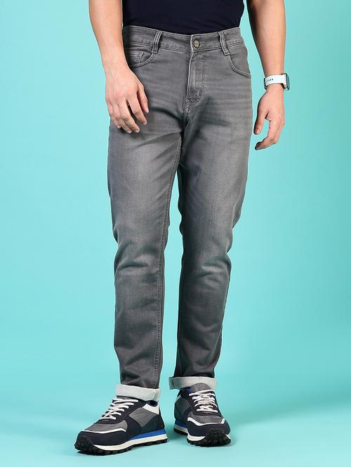 men solid mid rise relaxed fit jean - 21765878 - Standard Image - 0