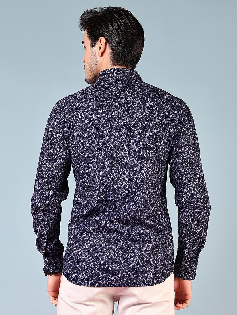 men printed long sleeve regular fit casual shirt - 21765901 - Standard Image - 3