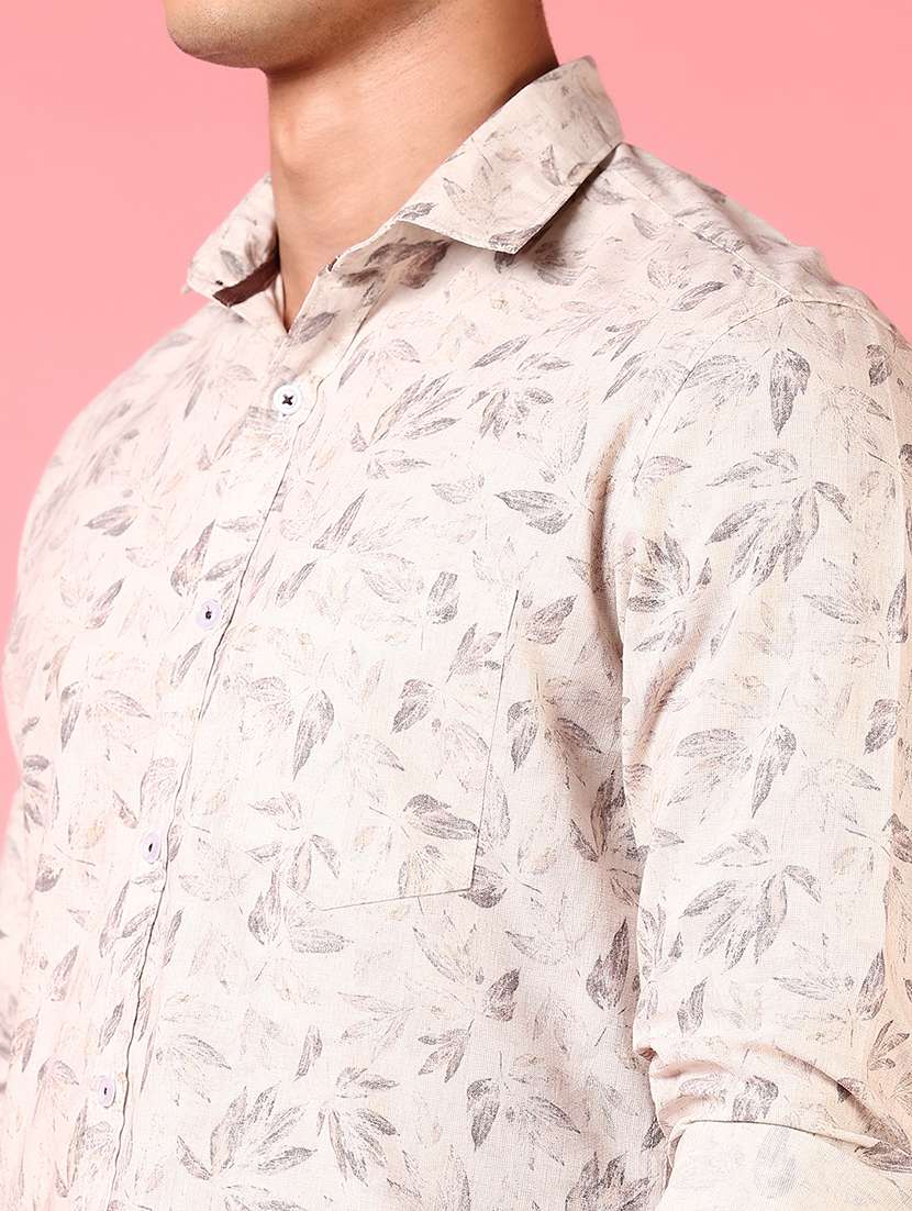 men printed long sleeve regular fit casual shirt - 21765925 -  Standard Image - 5