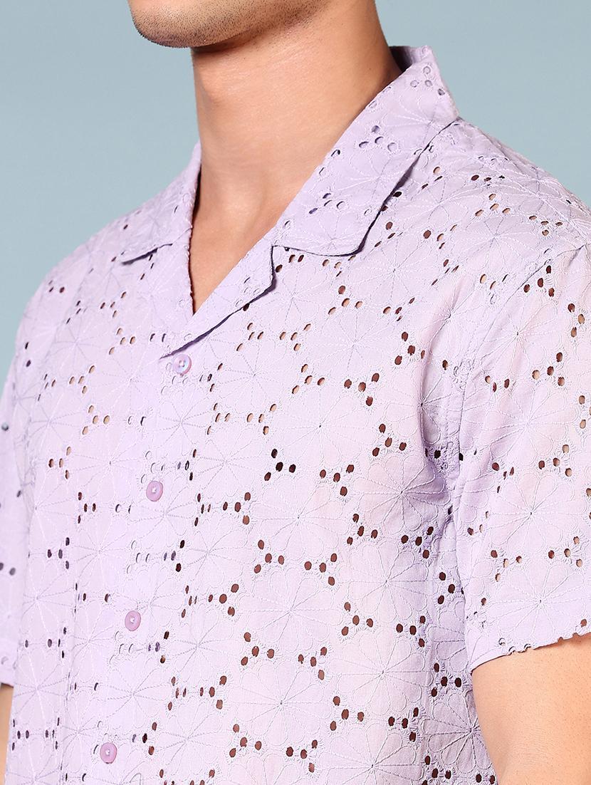 men self design short sleeve regular fit casual shirt - 21765938 - Standard Image - 5