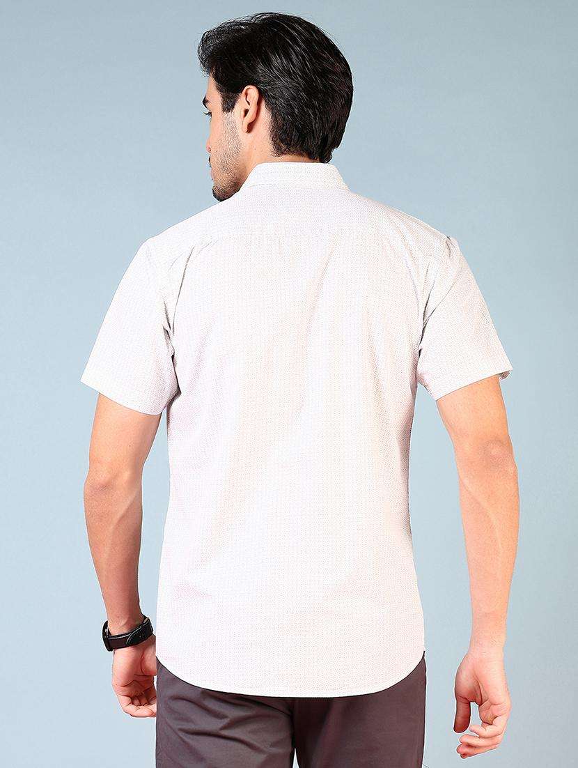 men printed short sleeve regular fit casual shirt - 21765950 -  Standard Image - 3