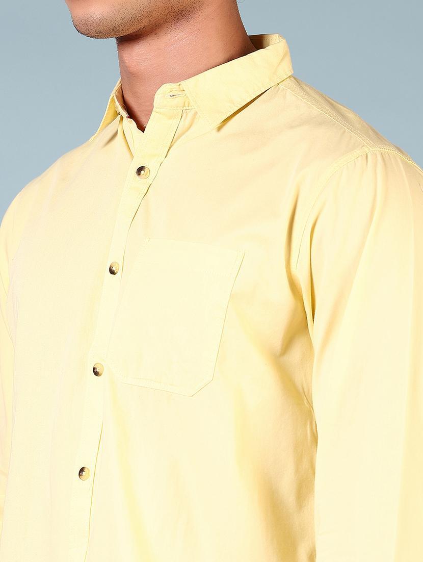 men solid long sleeve regular fit shirt - 21765956 - Standard Image - 5