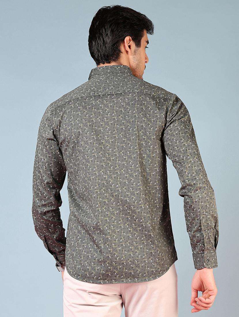 men printed long sleeve regular fit casual shirt - 21765960 -  Standard Image - 3