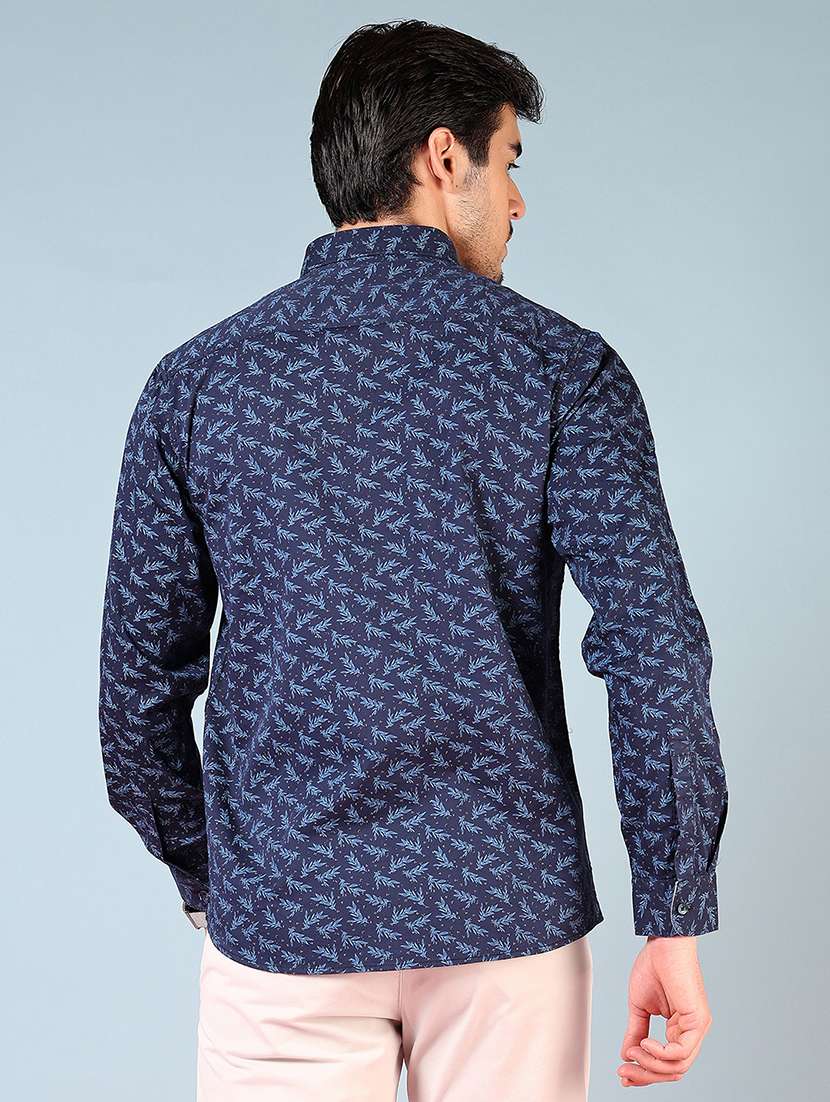 men printed long sleeve regular fit casual shirt - 21765964 -  Standard Image - 3
