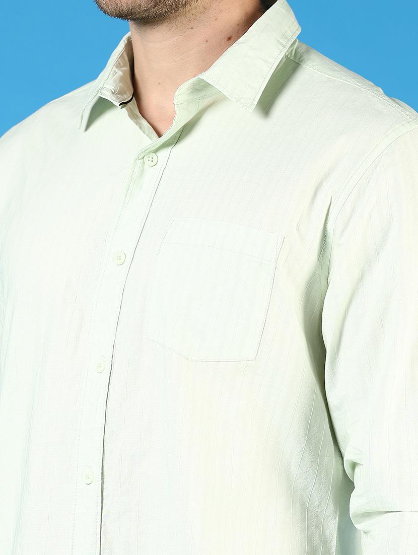 men solid collared long sleeves casual shirt - 21765984 - Standard Image - 5