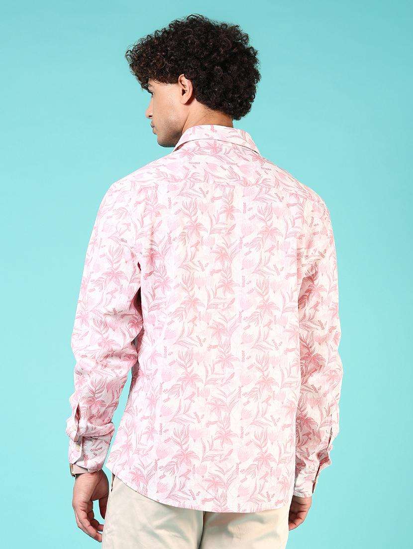 men printed long sleeve regular fit shirt - 21765996 - Standard Image - 3