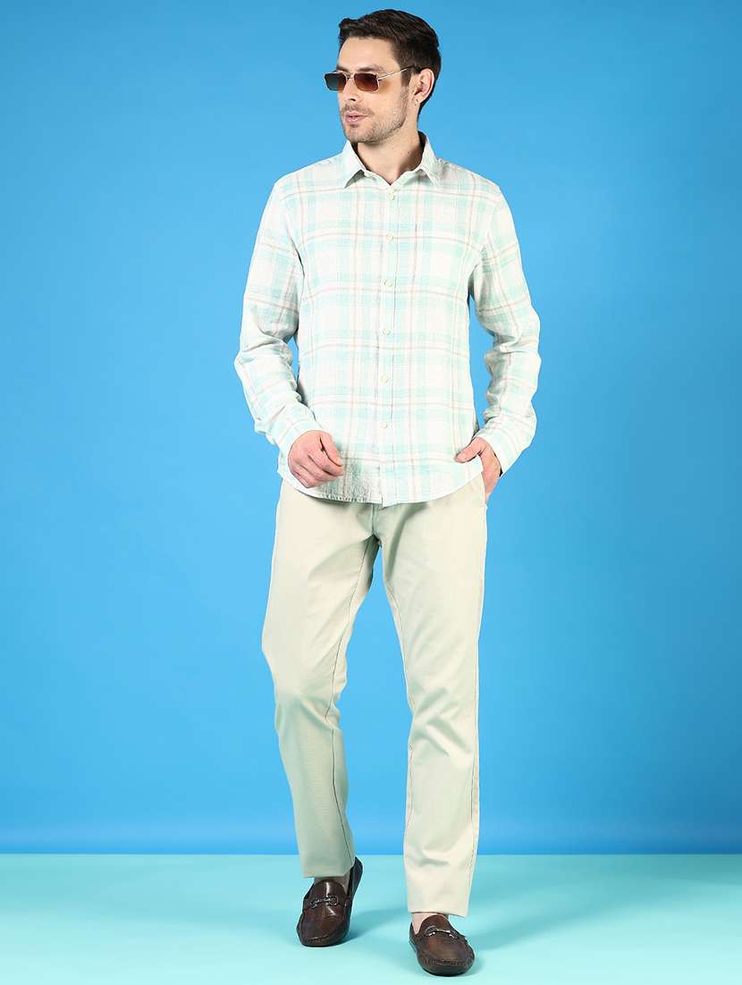 men checkered collared long sleeves casual shirt - 21765997 -  Standard Image - 5