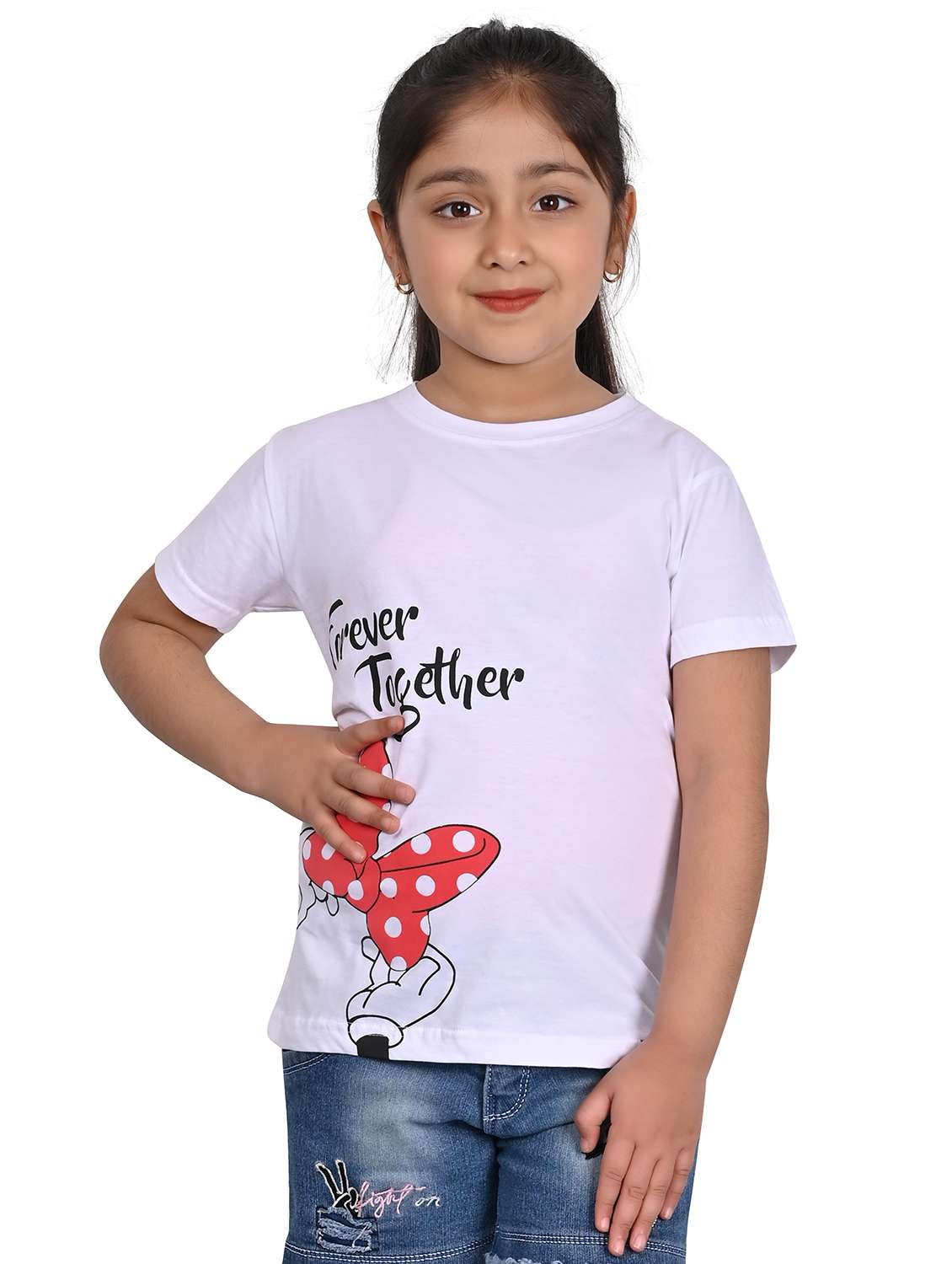 girls placement print short sleeve t-shirt