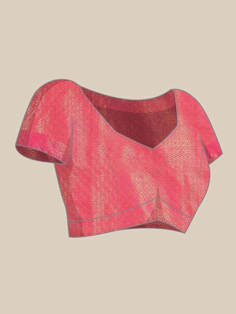 women self design bordered saree with blouse - 21766152 -  Standard Image - 3