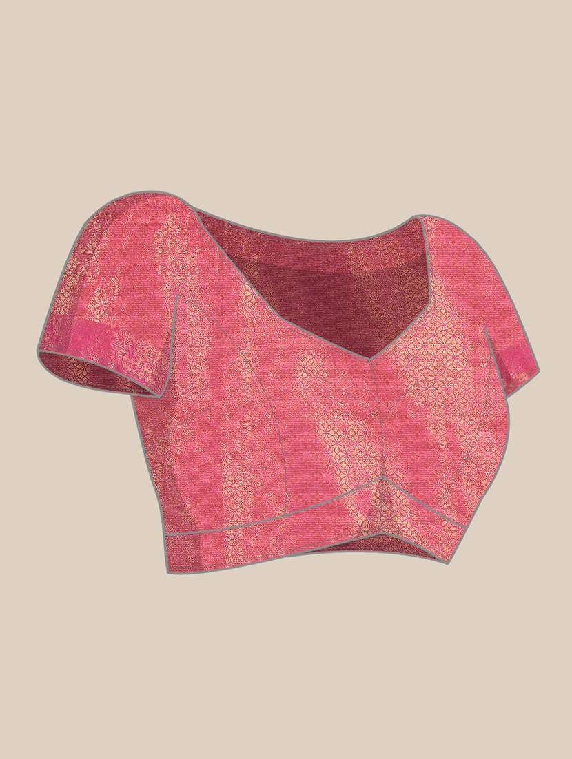 women self design bordered saree with blouse - 21766159 - Standard Image - 3