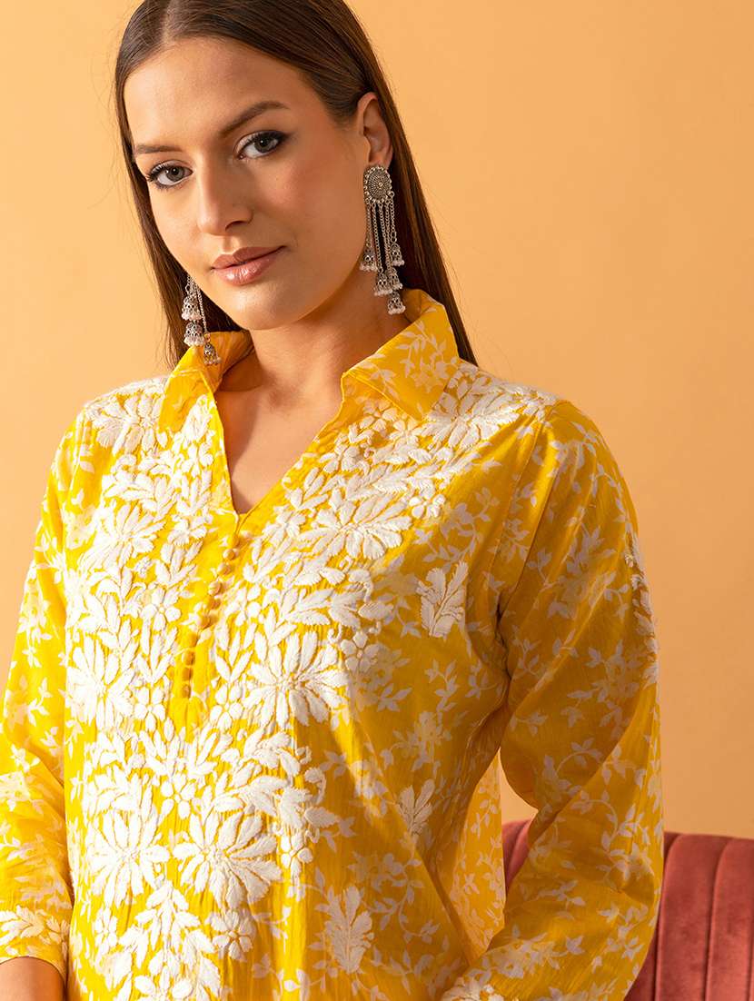 women embroidered ethnic co-ord set - 21766178 - Standard Image - 5