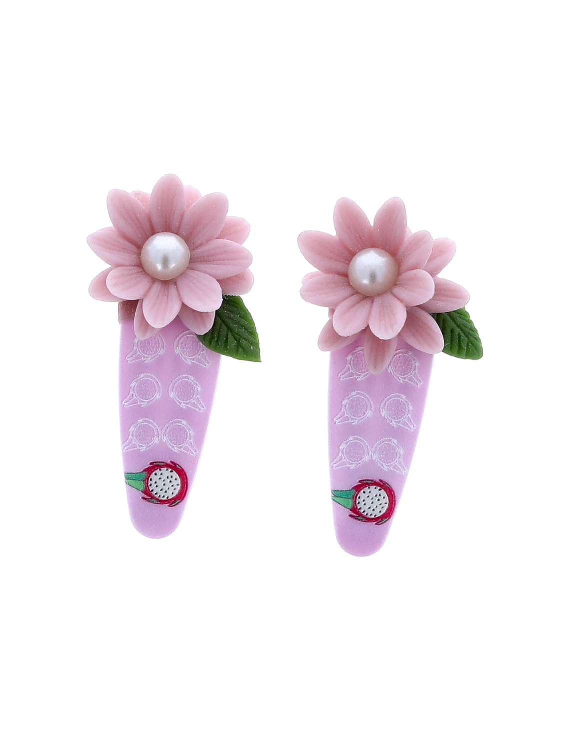 women's porcelain flower hair clips