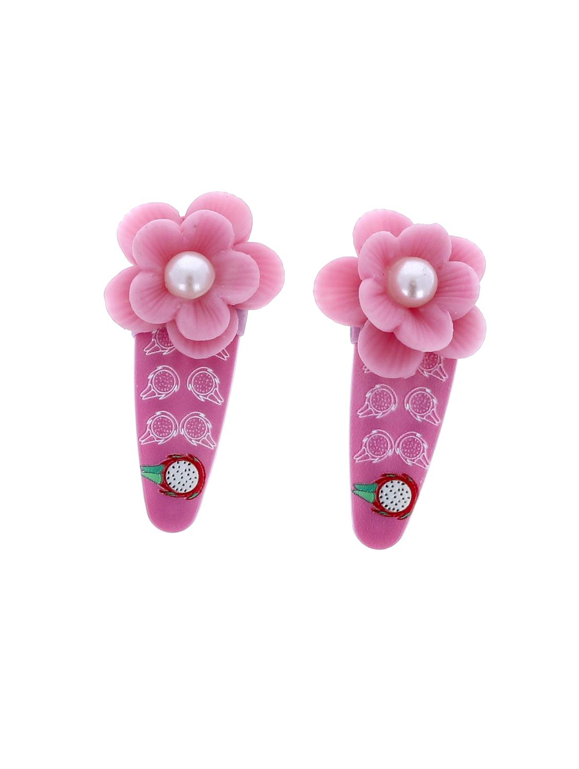 women's porcelain flower hair clips